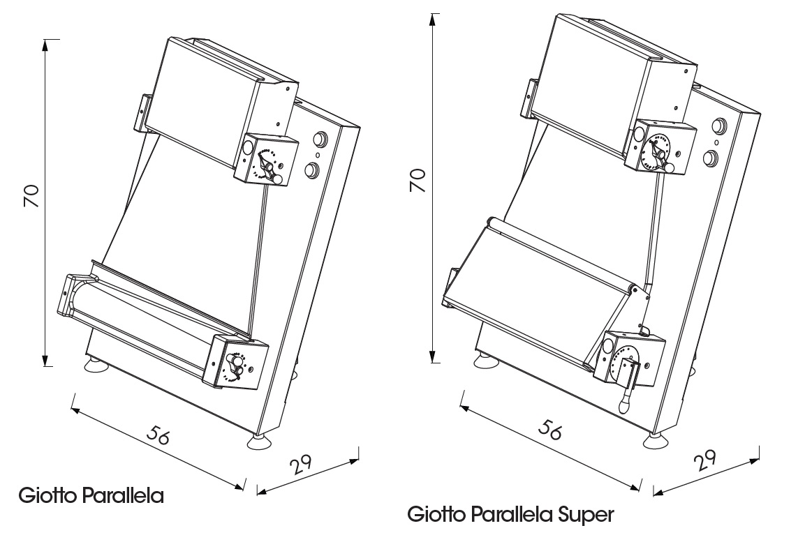 Pastaline Giotto Maxi Pizza Dough Roller 220V